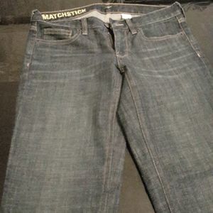 Jeans/J Crew/blue Women's denim size 27w 30L matchstick